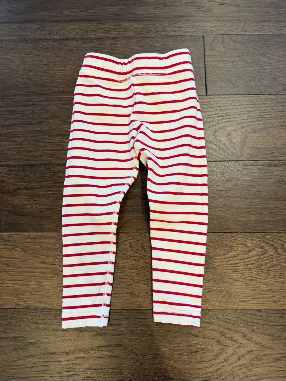 Hanna Andersson Striped Red & White Kids Leggings Size 3T - C17-061